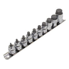 Set chiavi a bussola esagonali, inserti per chiave a bussole con punta, H3–H14 3/8–1/2 10 pezzi
