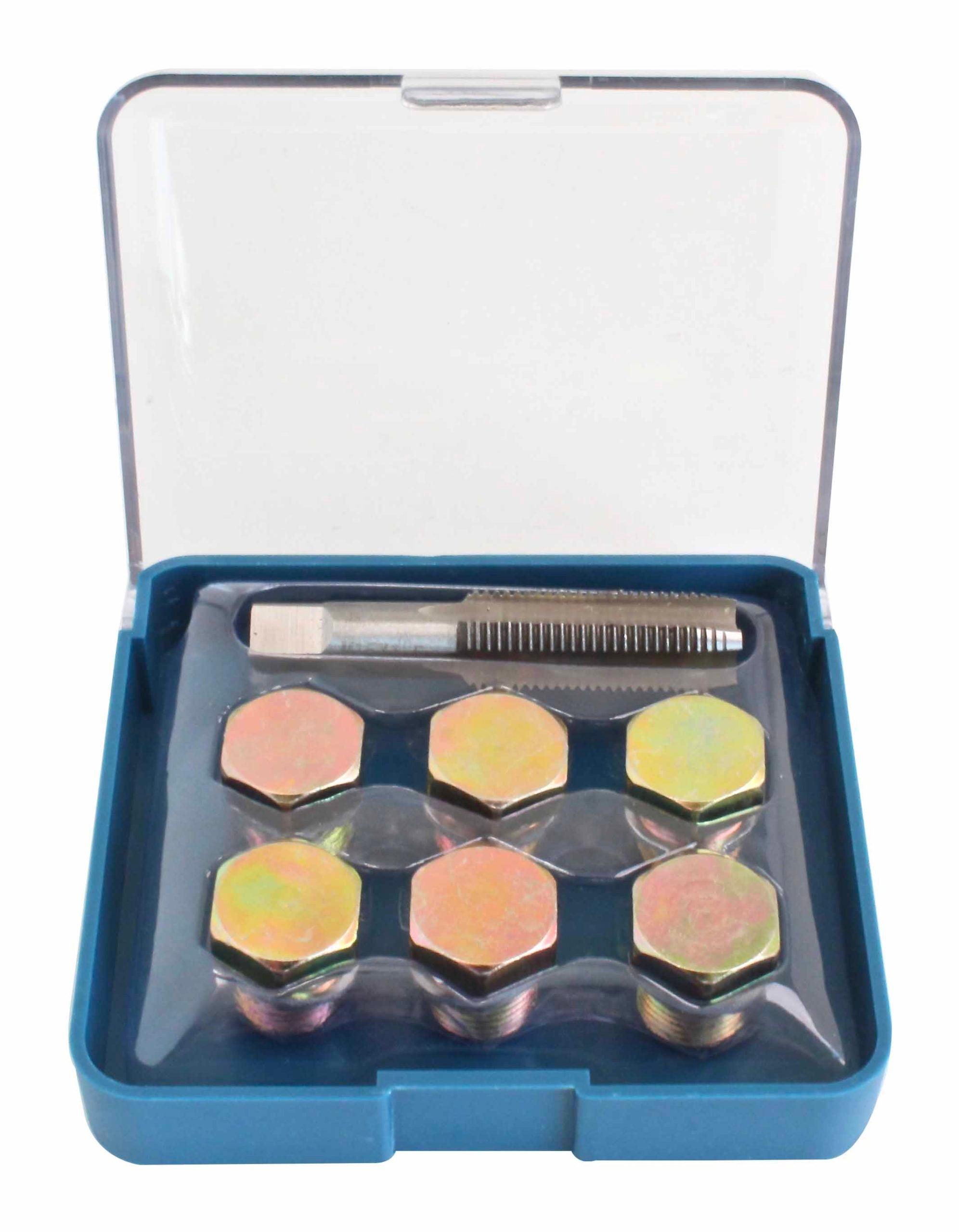 Kit riparazione rifilettatori vite tappo tappi coppa di scarico olio auto, set di riparazione filettatura tappo di scarico coppa olio, M15 × 1.5