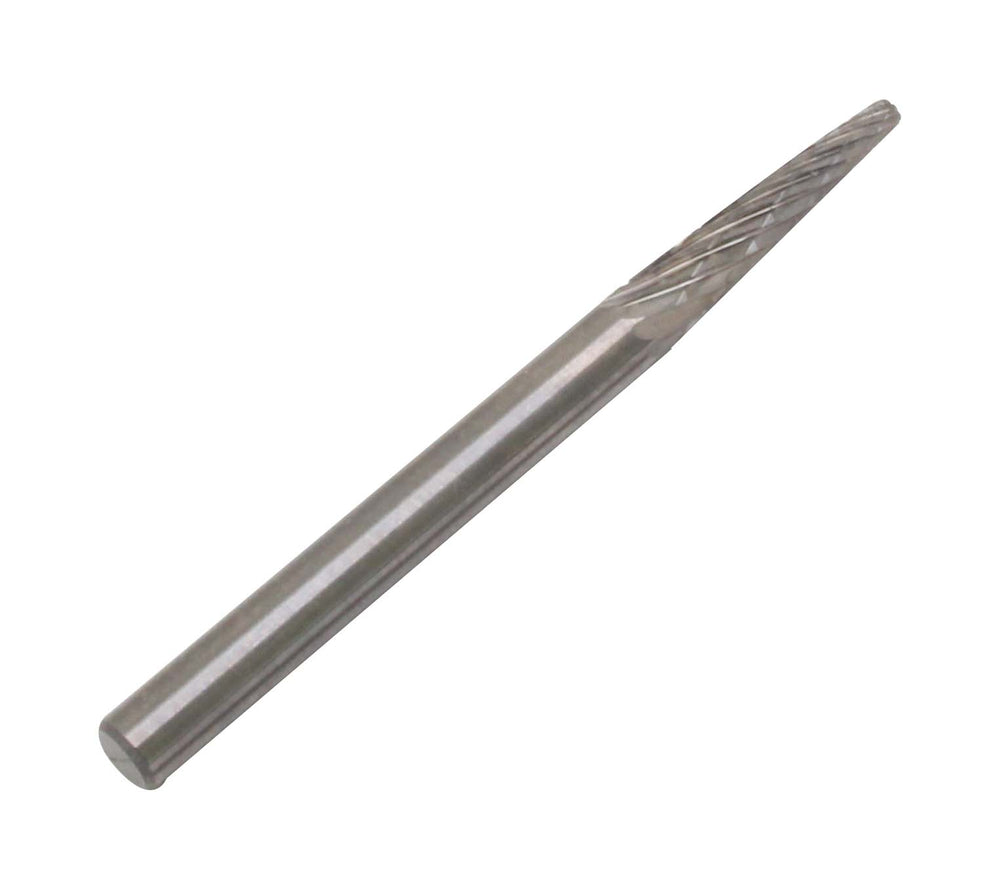 Fresa in carburo pieno, in metallo duro per smerigliatrice pneumatica, intaglio su legno, lucidatura metalli, plastica, incisione, foratura, RBF 3 × 38