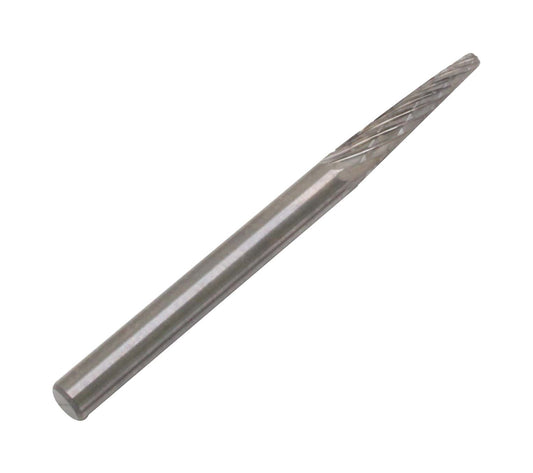 Fresa in carburo pieno, in metallo duro per smerigliatrice pneumatica, intaglio su legno, lucidatura metalli, plastica, incisione, foratura, RBF 3 × 38