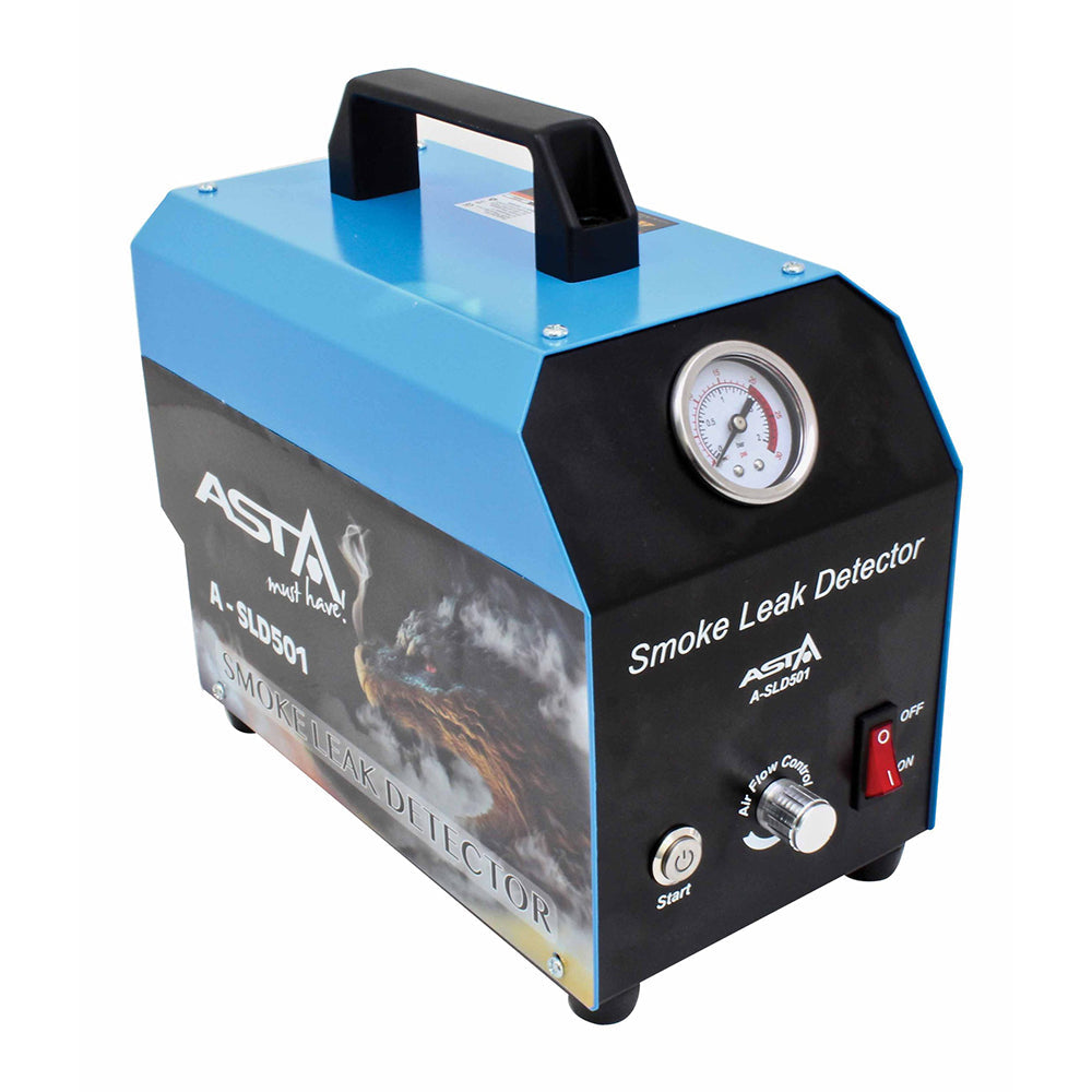 Macchina fumogena EVAP automotive pompa d'aria incorporata, generatore di fumo per individuazione perdite circuiti auto, tester di rilevamento perdite di fumo per tutte le auto dc 12v, moto, camion leggeri, barche, atv, motoslitte ect., con accessori