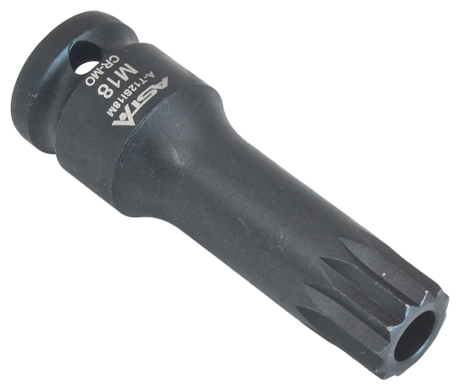 Chiave a bussola multidente M18, Cr-Mo, attacco 1/2" pollici