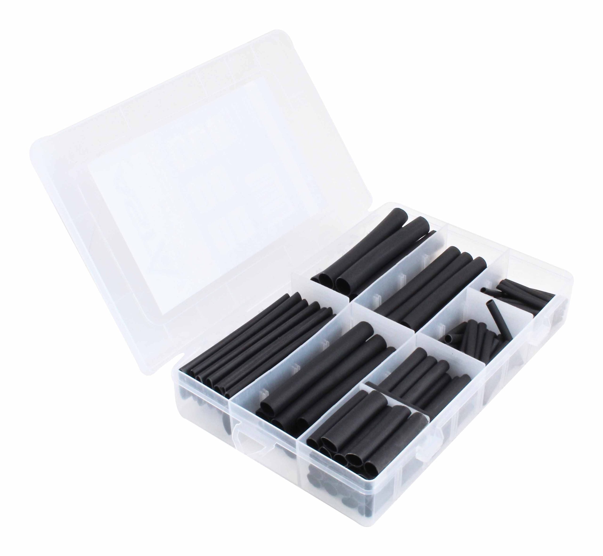 Set di guaina termorestringente, tubi termoretraibili, colore nero, per cavi di isolamento, kit di tubi termorestringenti, assortimento per avvolgimento di cavi isolanti elettrici, TC528 127 pezzi