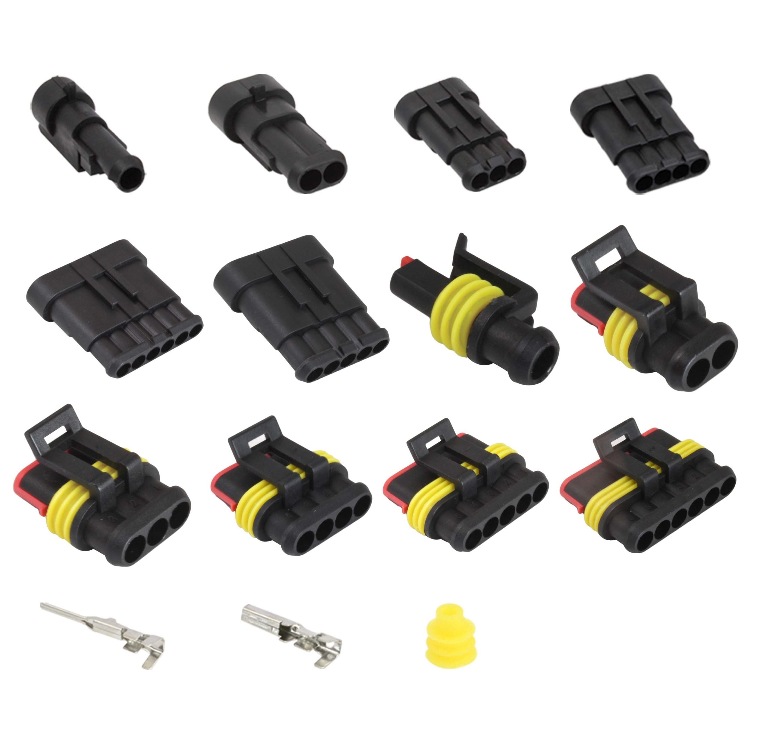 Set 622 connettori elettrici, terminali elettrici kit, connettori a crimpare per cavi ad anello con cavo a forcella a crimpare, terminale isolato