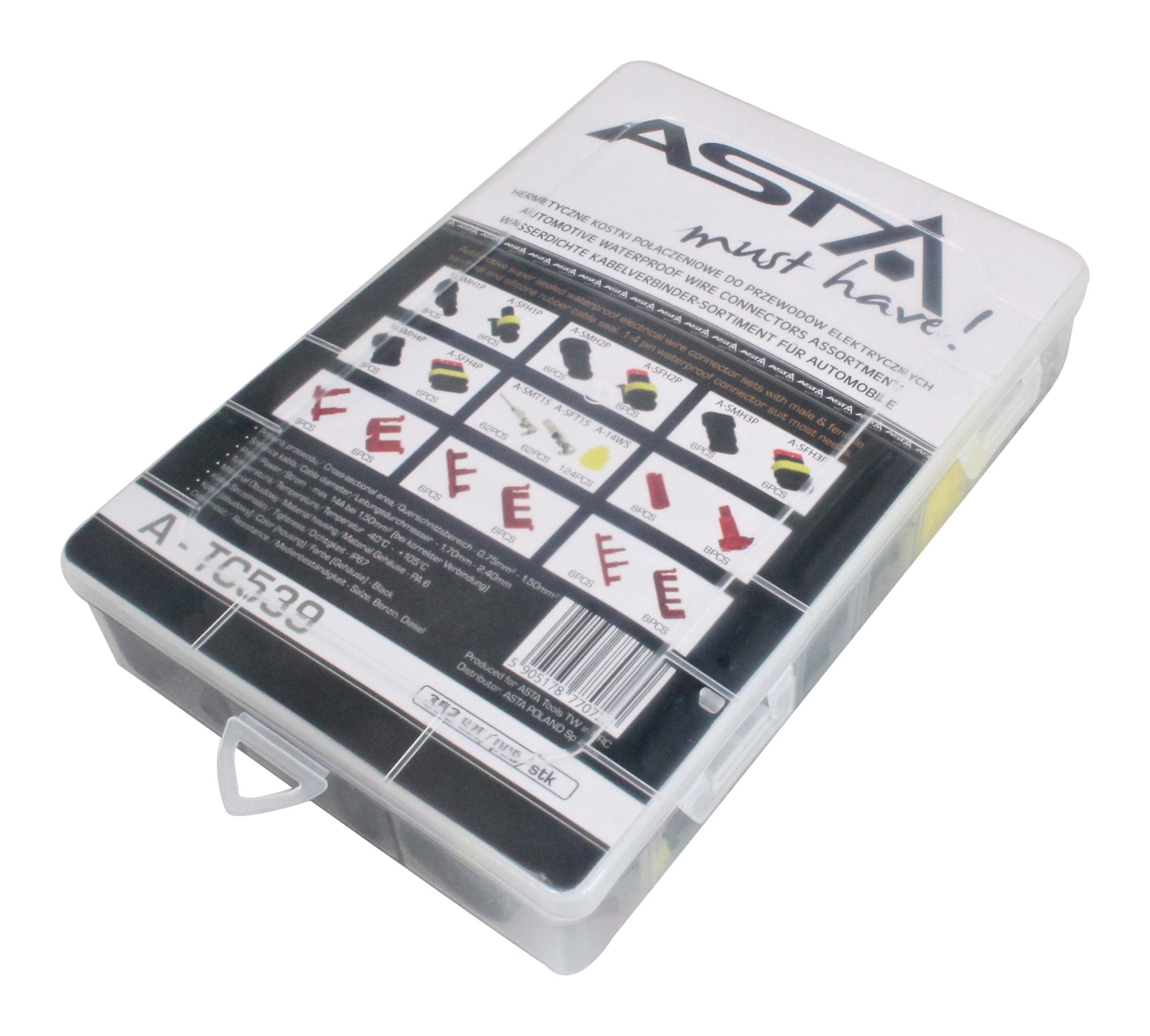 Set 325 connettori elettrici, terminali elettrici kit, connettori a crimpare per cavi ad anello con cavo a forcella a crimpare, terminale isolato