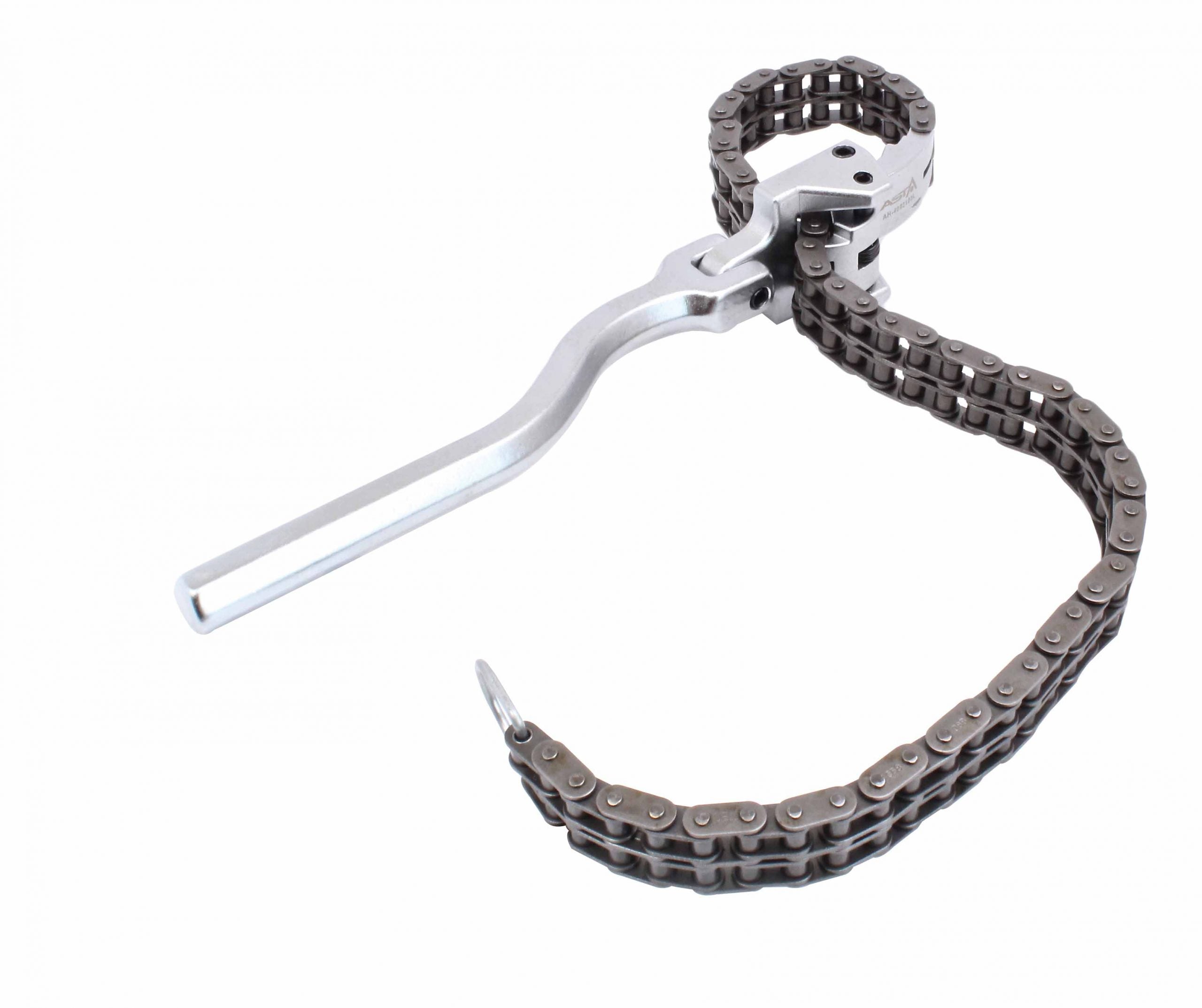 Chiave a catena per filtro olio, chiave per catena del filtro dell'olio regolabile, lunghezza 520mm, per installazione e riparazione di macchinari