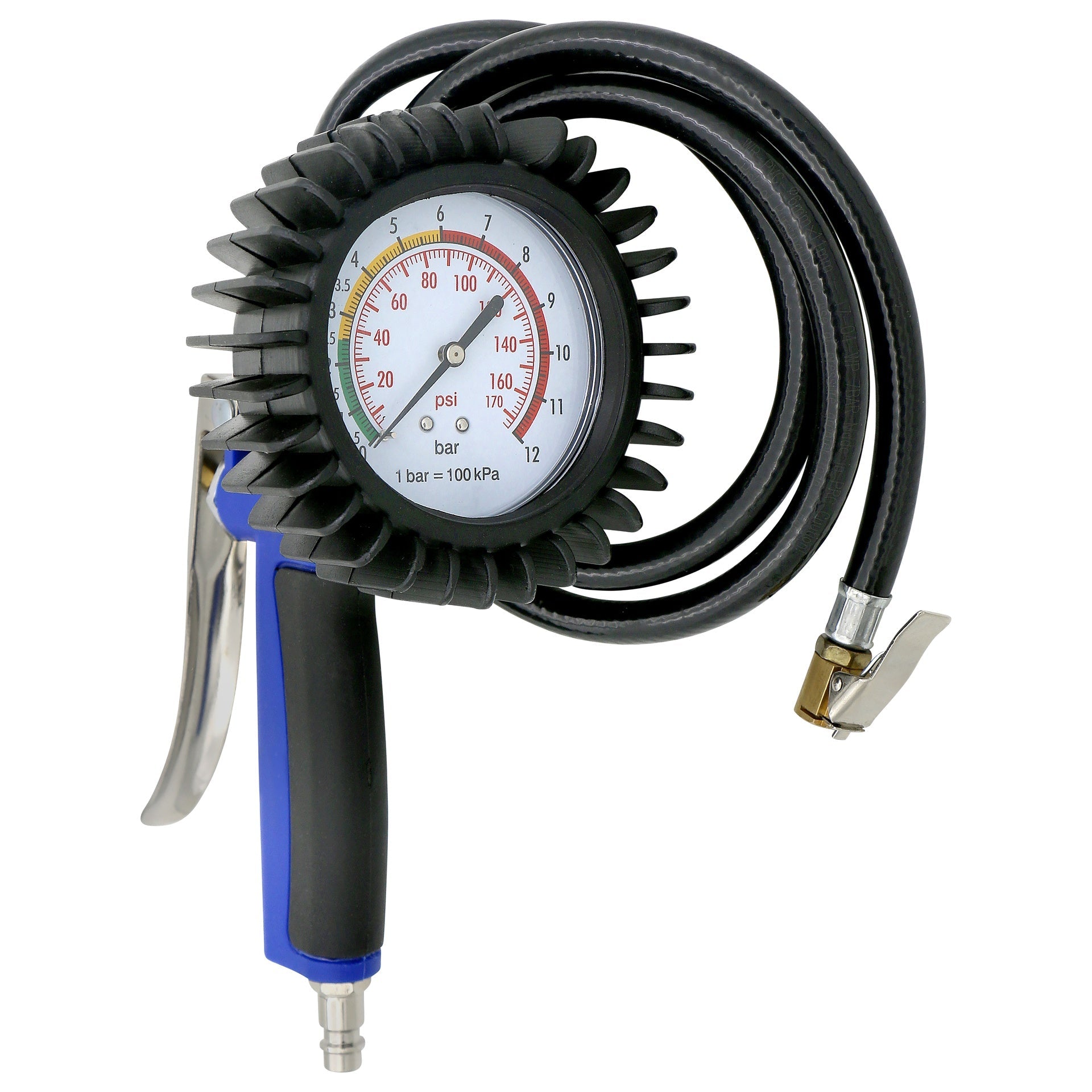 Pistola con manometro analogico per gonfiaggio pneumatici Airpro