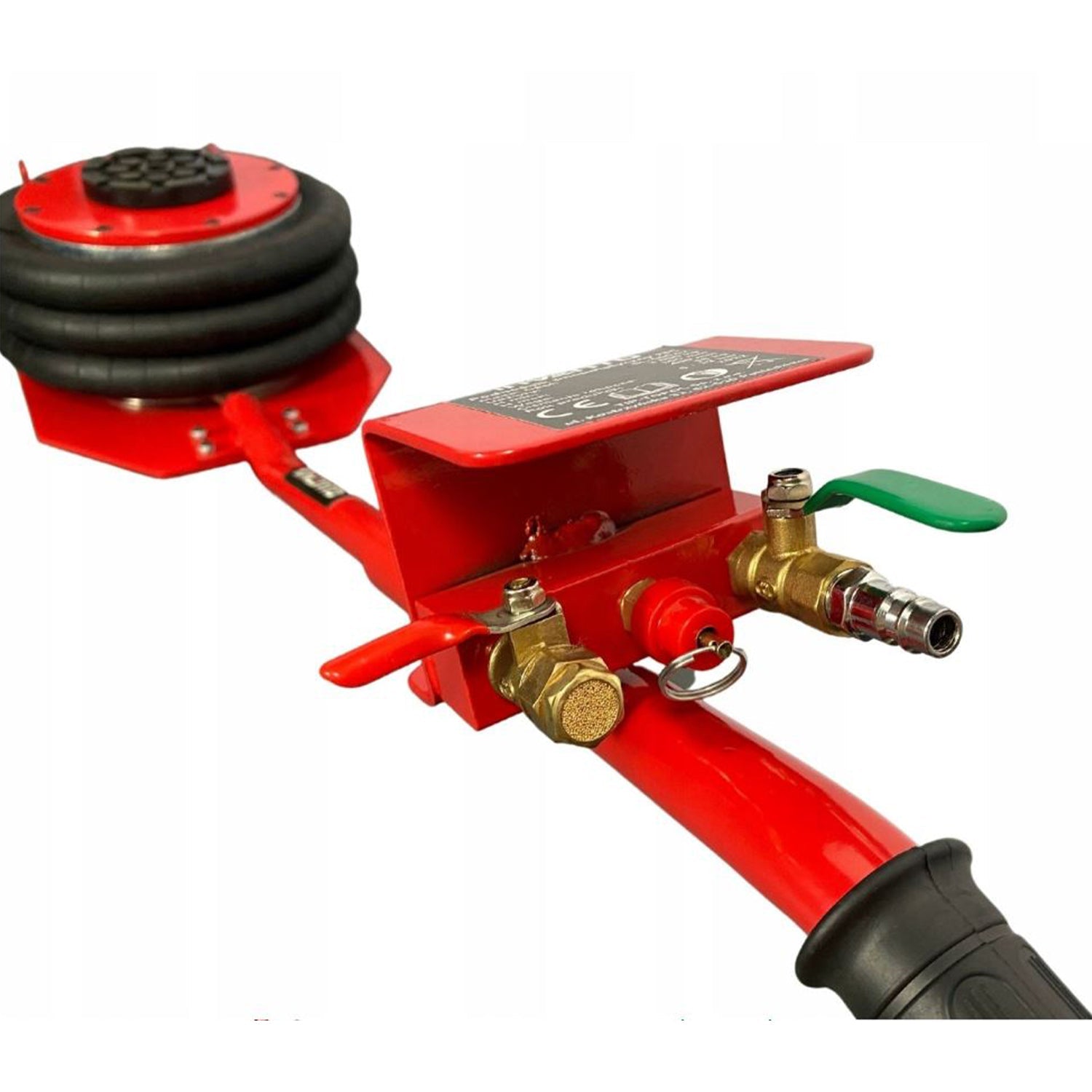 Cric ad aria compressa, 3 tonnellate/3000 kg, cric airbag, sollevamento 150–500 mm, cric pneumatico da sollevamento pneumatico con maniglia per auto, garage, Invento
