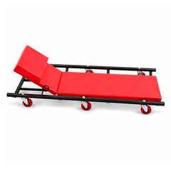 Carrello sotto auto professionale, sgabello da officina, lettino meccanico sottomacchina, pedana montaggio, riparazioni meccanico con ruote e poggiatesta, Redats