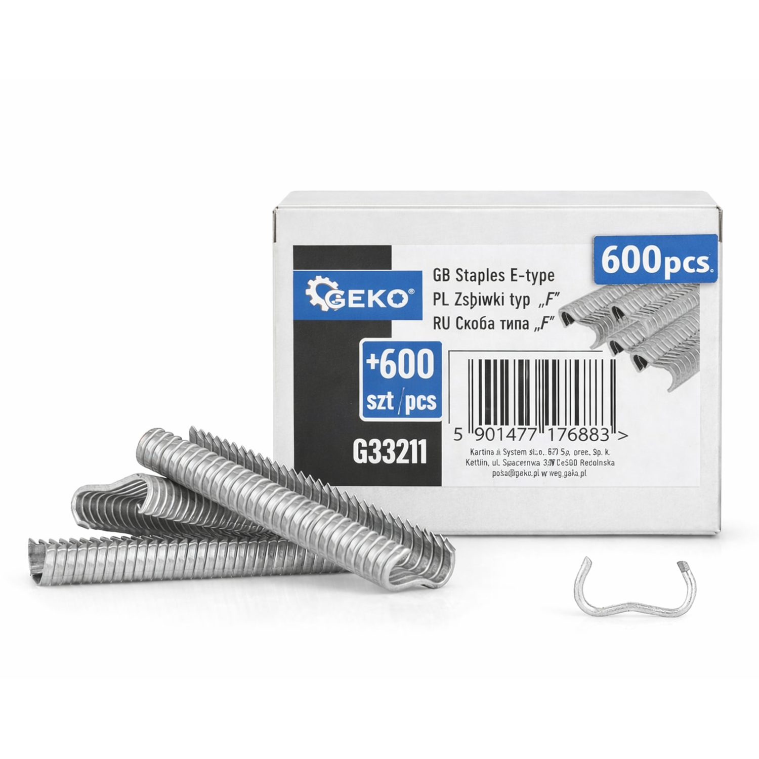 Set di 600 graffe, set di graffette – per cucitrice da parete multifunzione/pinzatrice manuale per fissare il materiale, decorazione di mobili, montaggio di porte, finestre, armadio
