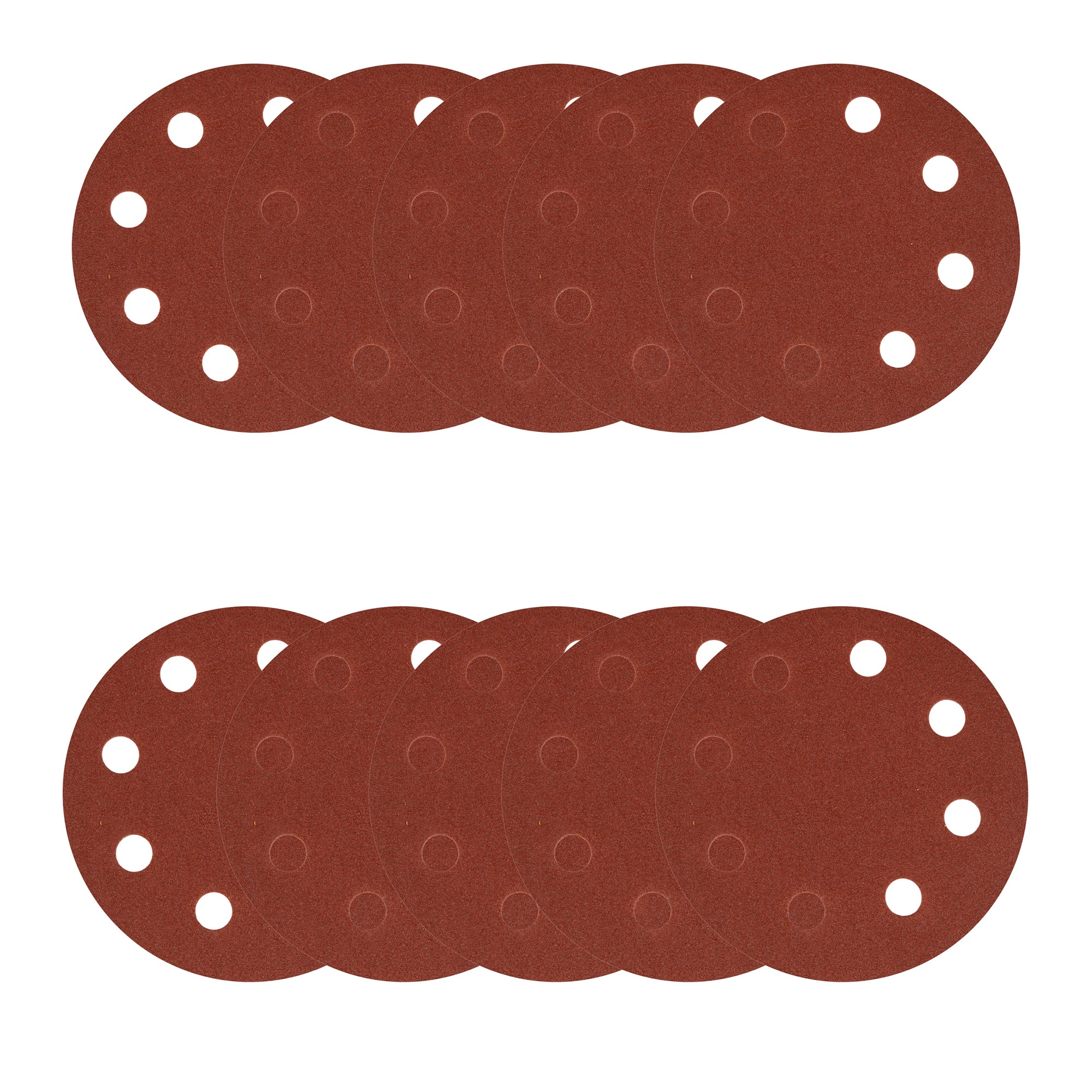 Dischi abrasivi professionali, 10 pezzi, 8 fori, ø 180 mm, grana P150, per levigatrici, fogli abrasivi, carta abrasiva, tamponi abrasivi, set di dischi abrasivi
