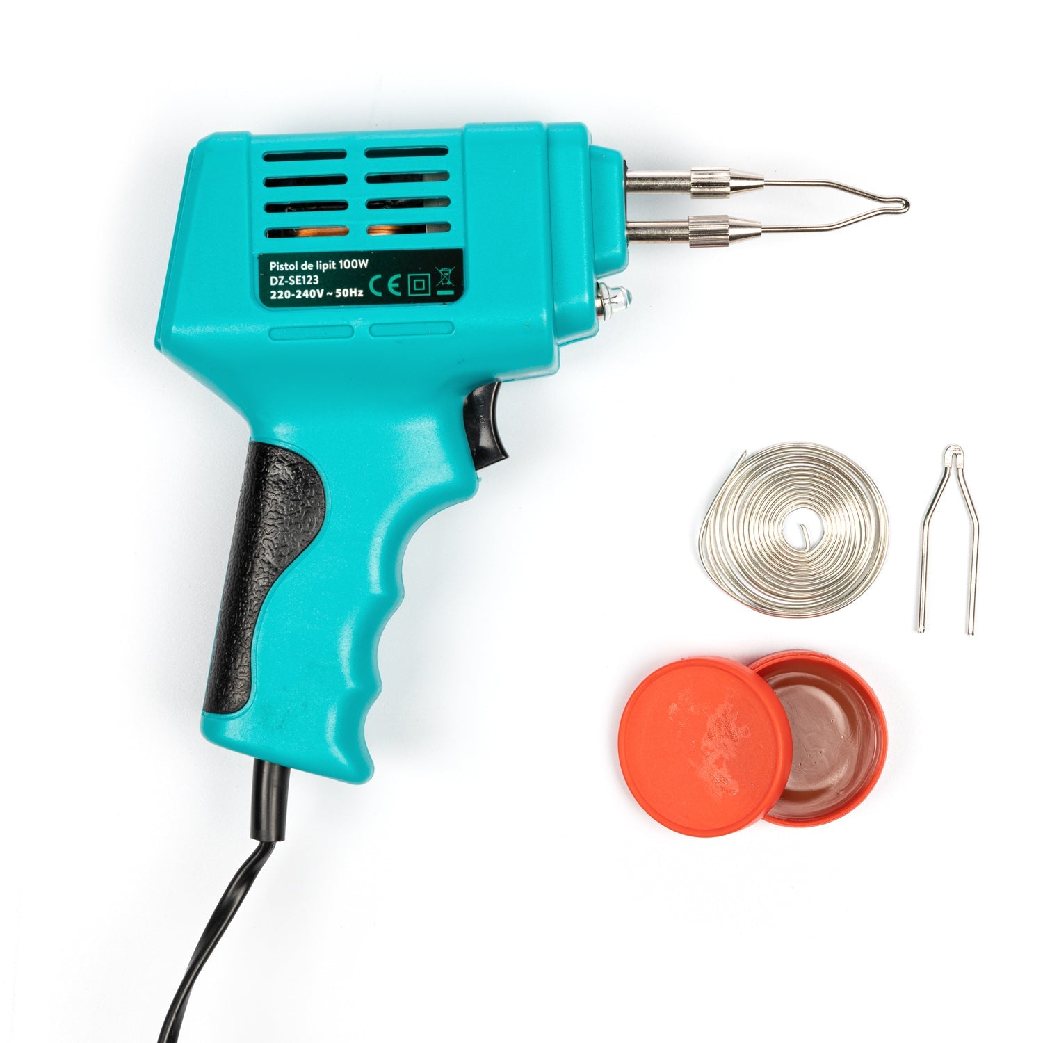 Pistola per colla a caldo,pistola elettrica per saldare 100w Detoolz
