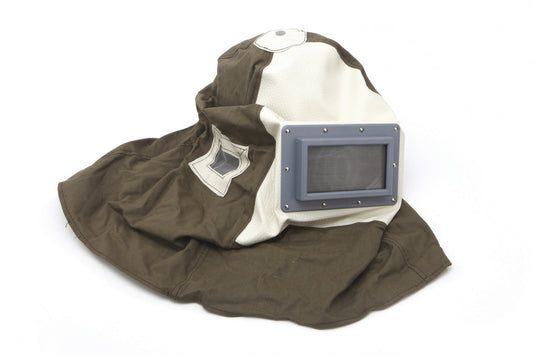 Cappuccio maschera da saldatura, cappuccio casco di protezione testa collo spalle per saldatura, adatto per operazioni meccaniche lavorazione dei metalli, taglia unica