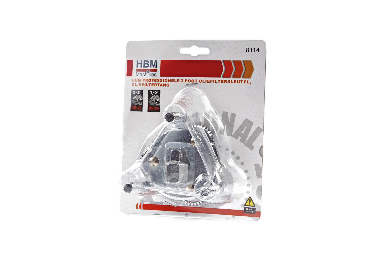 Chiave per la rimozione del filtro dell'olio, strumento a 3 griffe-ganasce-bracci, regolabile con connessione 3/4", adattatore interno-esterno da 1/2" a 3/9", adattatore chiave filtro olio universale filtro rimovibile diametro 63–102 mm modello 1