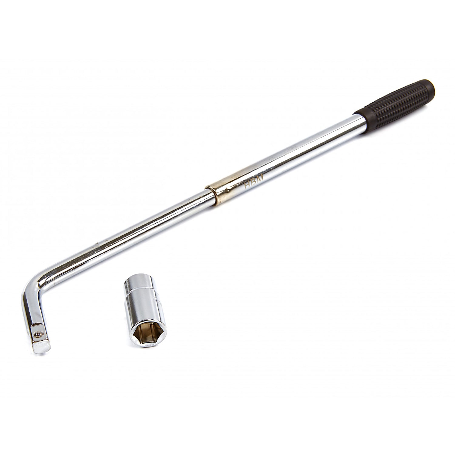Chiave telescopica per dadi ruota auto con bussola da 17/19 mm da 1/2" pollici, chiave ruota extra lunga allungabile regolabile 330-520 mm smonta ruota, impugnatura antiscivolo gommata, attrezzo veicoli officina moto