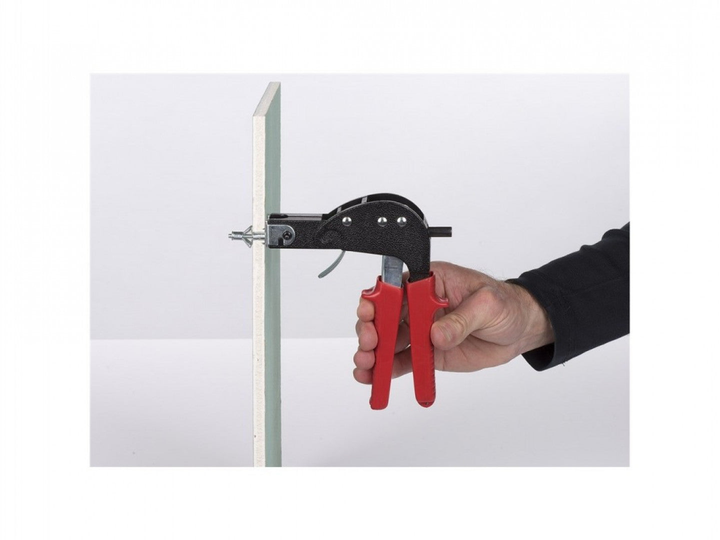 Pinza per rivettatura e crimpatura rivetti pannelli in cartongesso ,kit da 60 pezzi
