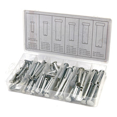 Kit assortimento di perni a forcella con testa piatta a t e foro singolo, per auto, 60 pezzi