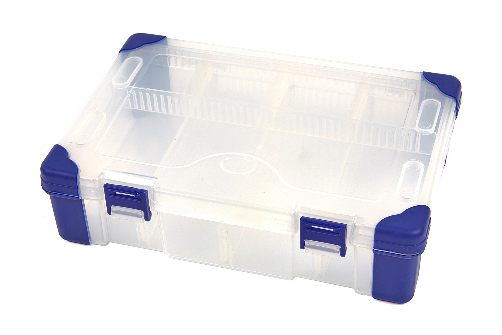 Organizer portaoggetti doppio lato portaoggetti scomparti regolabili 23.5 x 16.5 x 6 cm, scatole di plastica con scomparti, scatola portaoggetti con scomparti per piccoli pezzi, scatola di classificazione per conservare viti, perle, orecchini e anelli