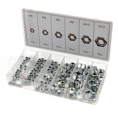 Kit 146 dadi autobloccanti assortimento in scatola dado auto bloccante bullone, assortimento dadi esagonali