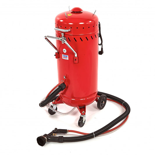 Sabbiera a vuoto 105 l, controllo polvere e riciclo abrasivi 1 200 w, per esterno