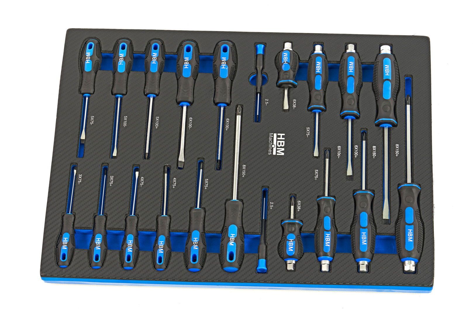 Carrello completo di attrezzi set 262 pezzi con 7 cassetti 7 scomparti e ruote da officina Carbon premium Olanda