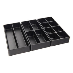 Organizer cassetti, cassetta porta attrezzi, banco da lavoro officina, organizer scrivania per cucina e garage, attrezzi officina e contenitori per bagno, 3 misure, 3 pezzi 40 mm