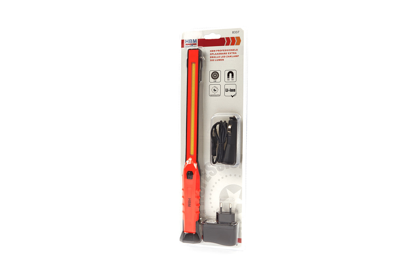 Luce LED, magnetica ricaricabile, ultrasottile, luce LED lampada per officina, casa, 300 lumen