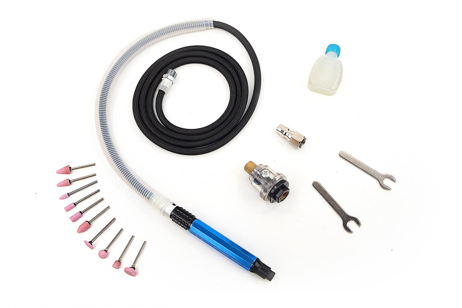 Micro smerigliatrice pneumatica, smerigliatrice a matita ad aria, 58.000rpm mini smerigliatrice a penna dritta ad alta velocità con chiave per lucidatura, incisione e taglio vari metalli, 6 bar