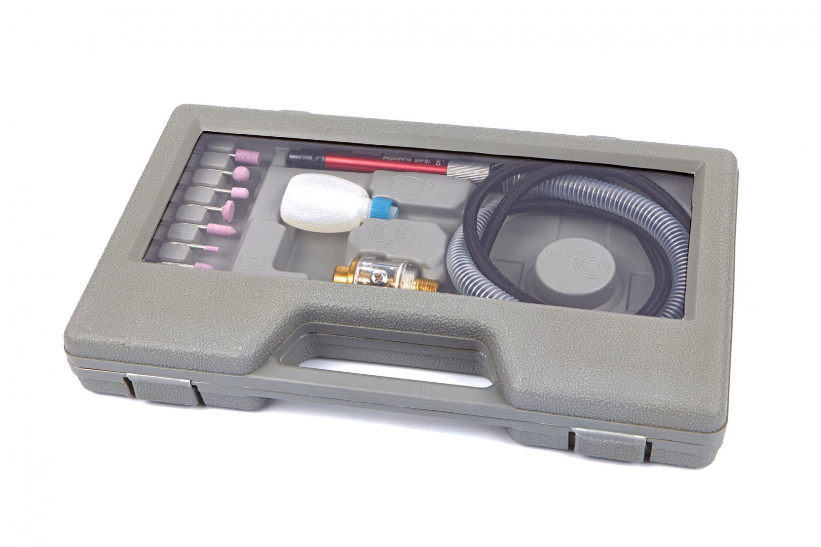 Micro smerigliatrice pneumatica, smerigliatrice a matita ad aria, 58.000rpm mini smerigliatrice a penna dritta ad alta velocità con chiave per lucidatura, incisione e taglio vari metalli, 6 bar