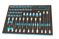 Set di 101 inserti bit in schiuma espansa, inserto schiuma a forma di cubo, modulo per carrelli portautensili