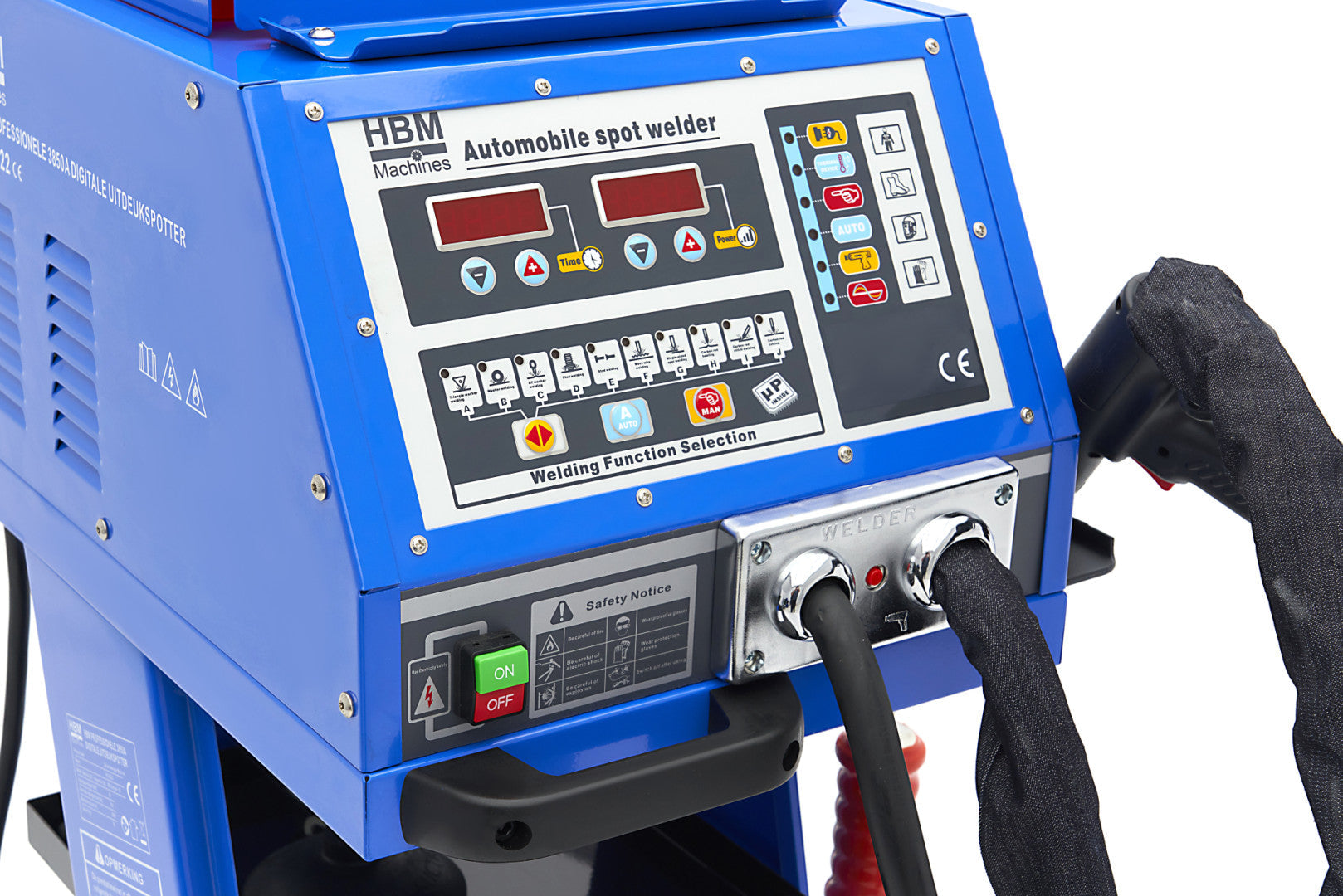 Kit estrattore per carrozzeria 230 V, stazione saldatrice per rimozione ammaccature a punti 5 modalità di saldatura, kit di strumento per riparazione ammaccature carrozzeria per auto camion moto, digitale 3850 A HBM