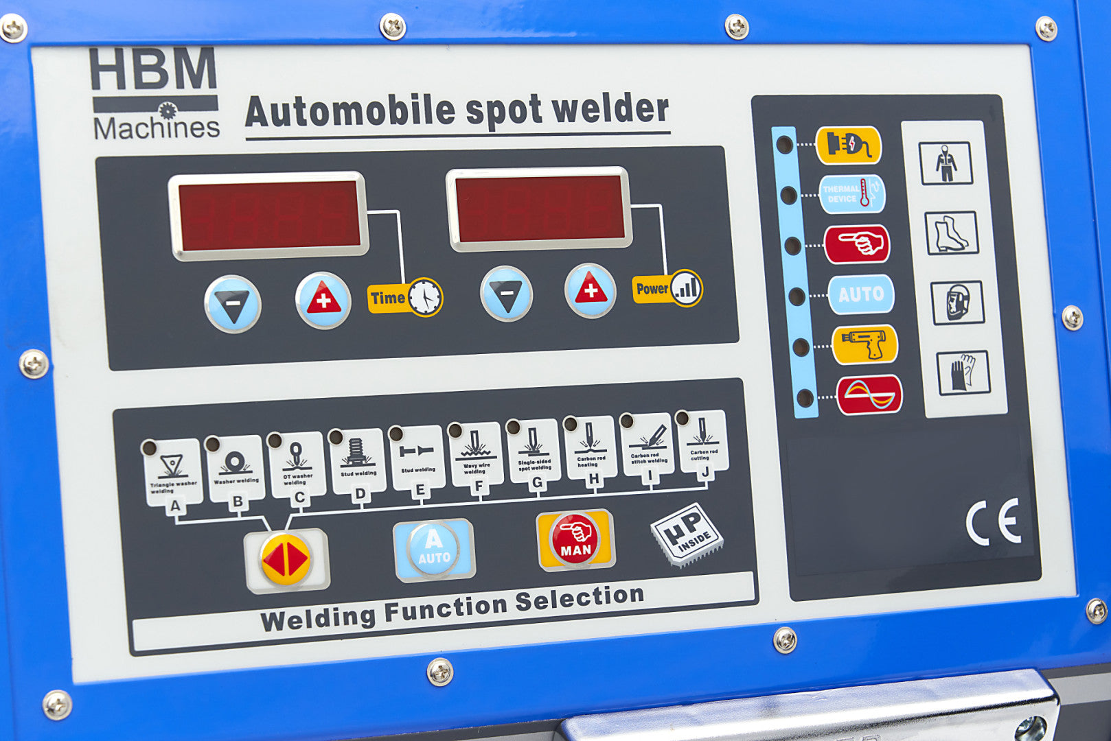 Kit estrattore per carrozzeria 230 V, stazione saldatrice per rimozione ammaccature a punti 5 modalità di saldatura, kit di strumento per riparazione ammaccature carrozzeria per auto camion moto, digitale 3850 A HBM