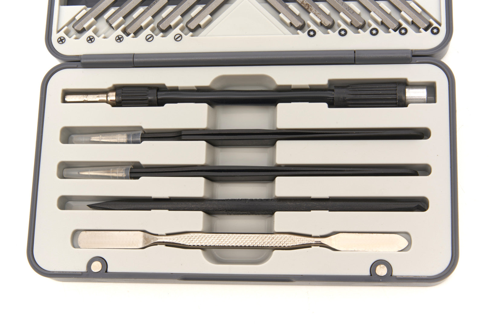 Cacciaviti di precisione set, kit di riparazione portatile con Torx, triwing, croce, triangolari etc, per cellulari, tablet, laptop, attrezzi, auto, 26 pezzi, Hbm Machines Olanda