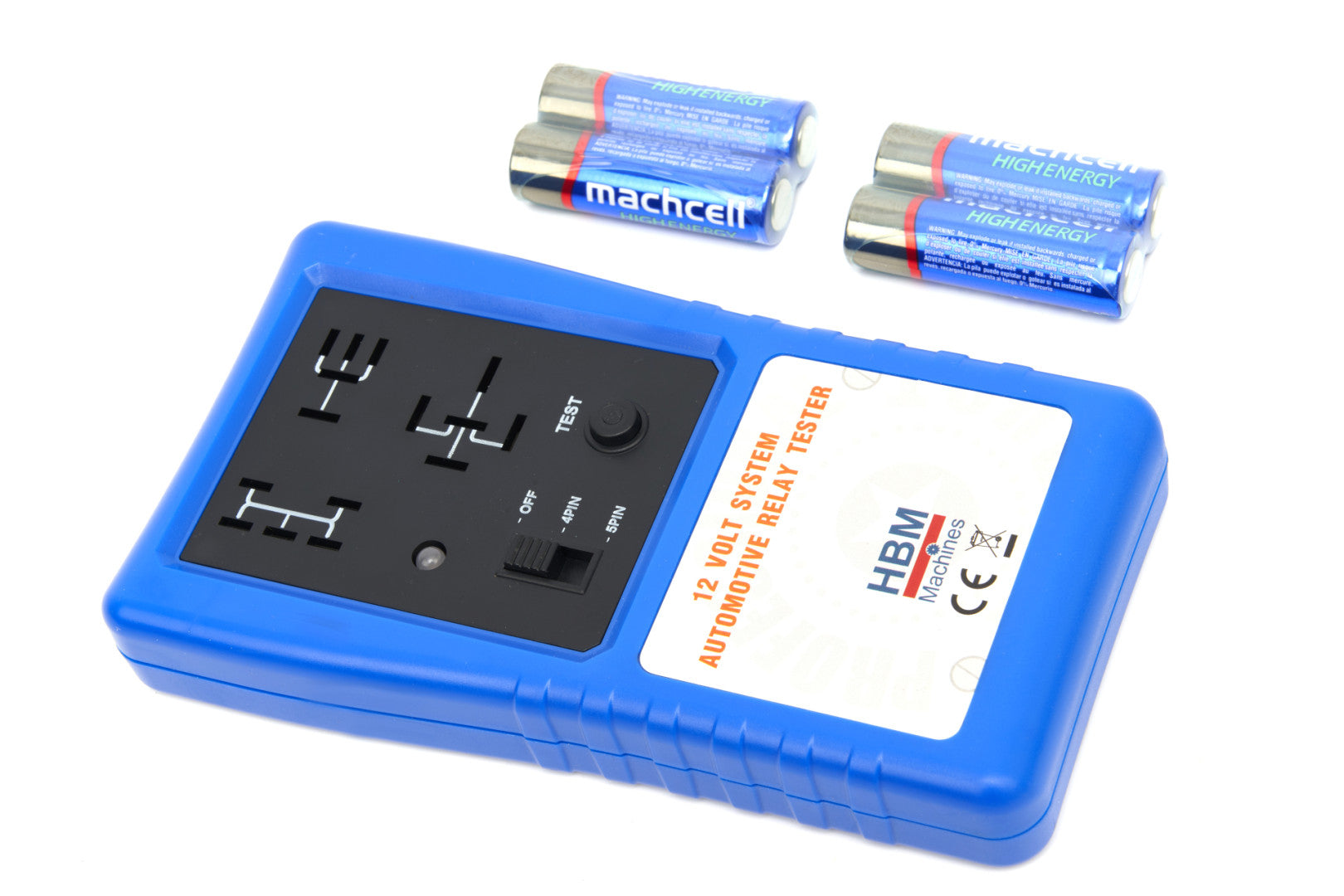 Tester relè auto a 12v con clip,verificatore elettronico per batteria e relè, Hbm