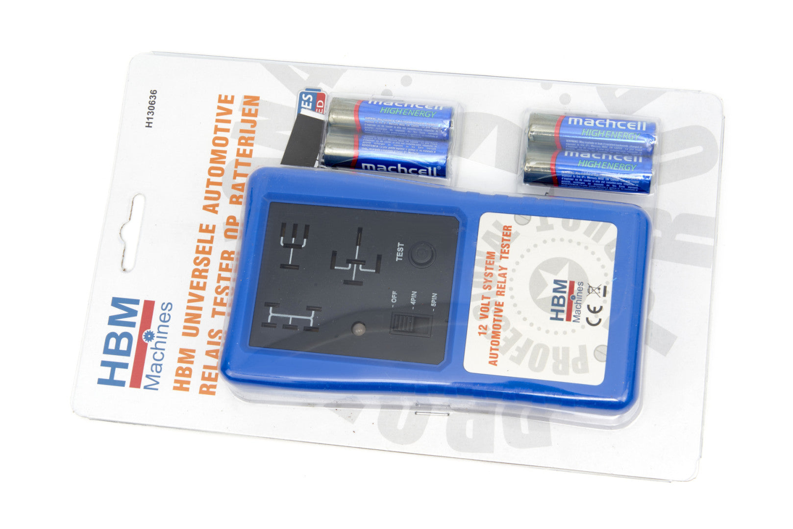 Tester relè auto a 12v con clip,verificatore elettronico per batteria e relè, Hbm
