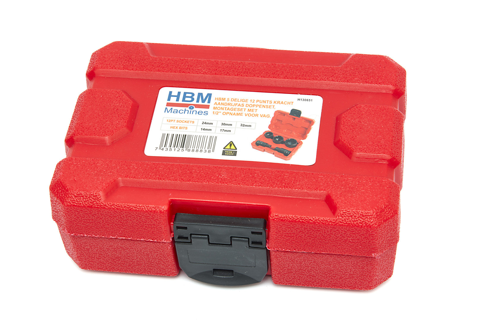 Set di chiavi e bussole a impatto 1/2" esagonali, per ingranaggio planetario motore, 24-30-32" mm, VAG