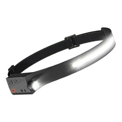 Torcia lampada frontale con batteria interna ricaricabile a LED COB , con sensore di movimento,resistente all'acqua