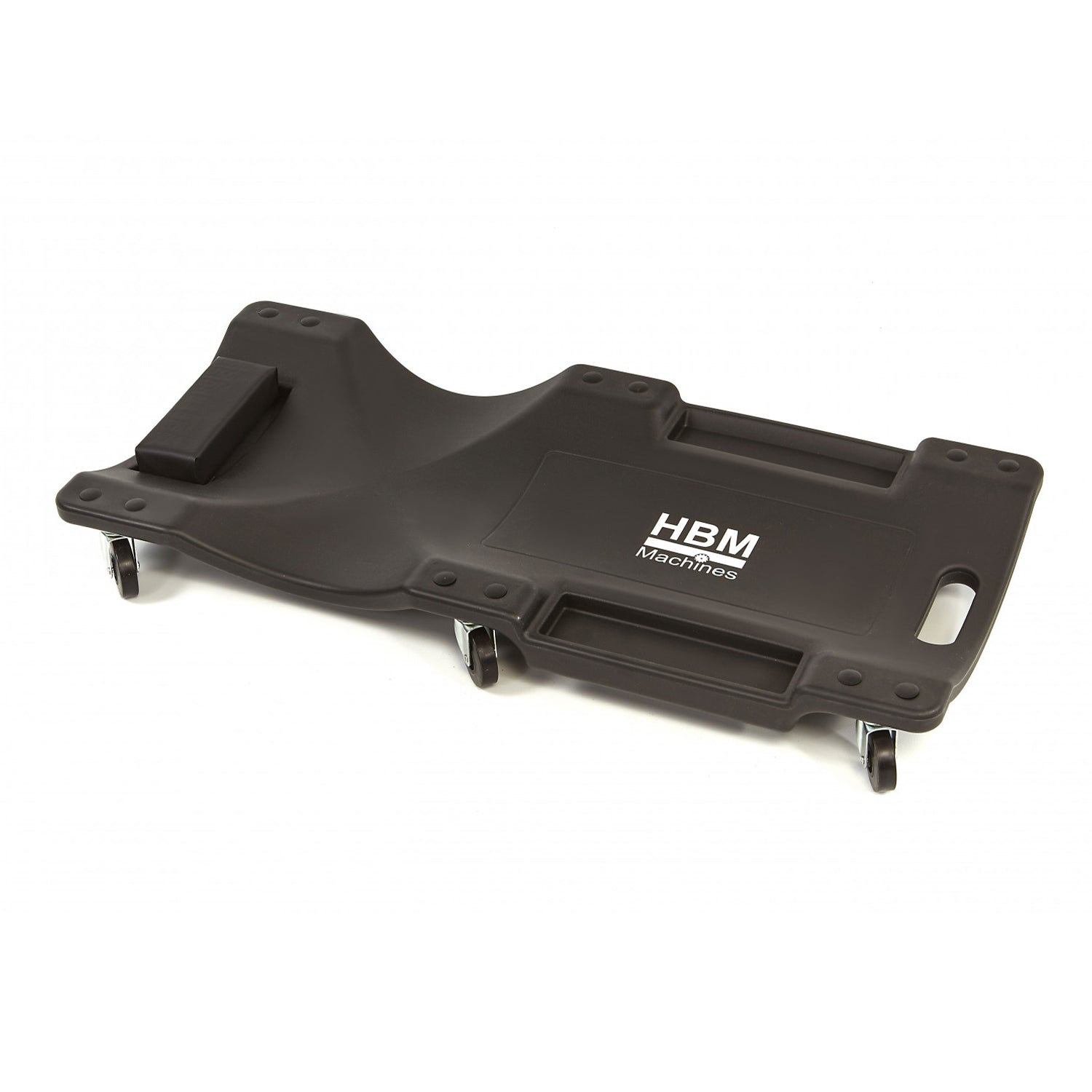 Carrello sotto auto professionale, sgabello da officina, lettino meccanico sottomacchina, pedana montaggio, riparazioni meccanico con ruote e poggiatesta, nero