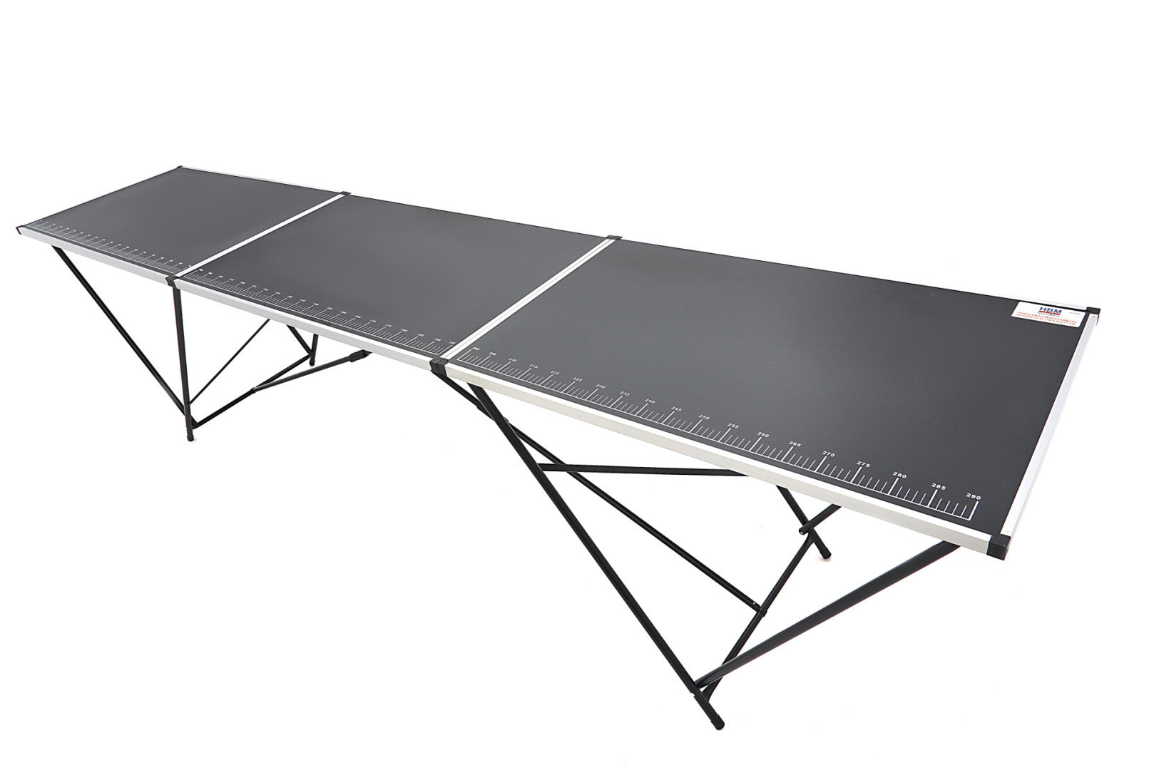 Tavolo pieghevole per carta da parati e tappetti,alluminio 300x60x78cm Hbm