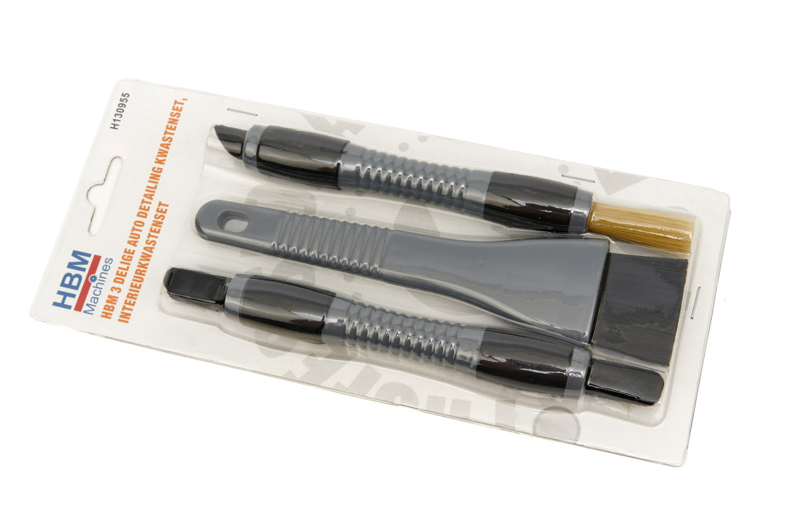 Spazzola di pulizia auto, spazzola per dettagli, detailing brush set, pulizia delicata e facile - uso universale - per cerchi, interni auto, motore, scarico, sedili, 3 pezzi