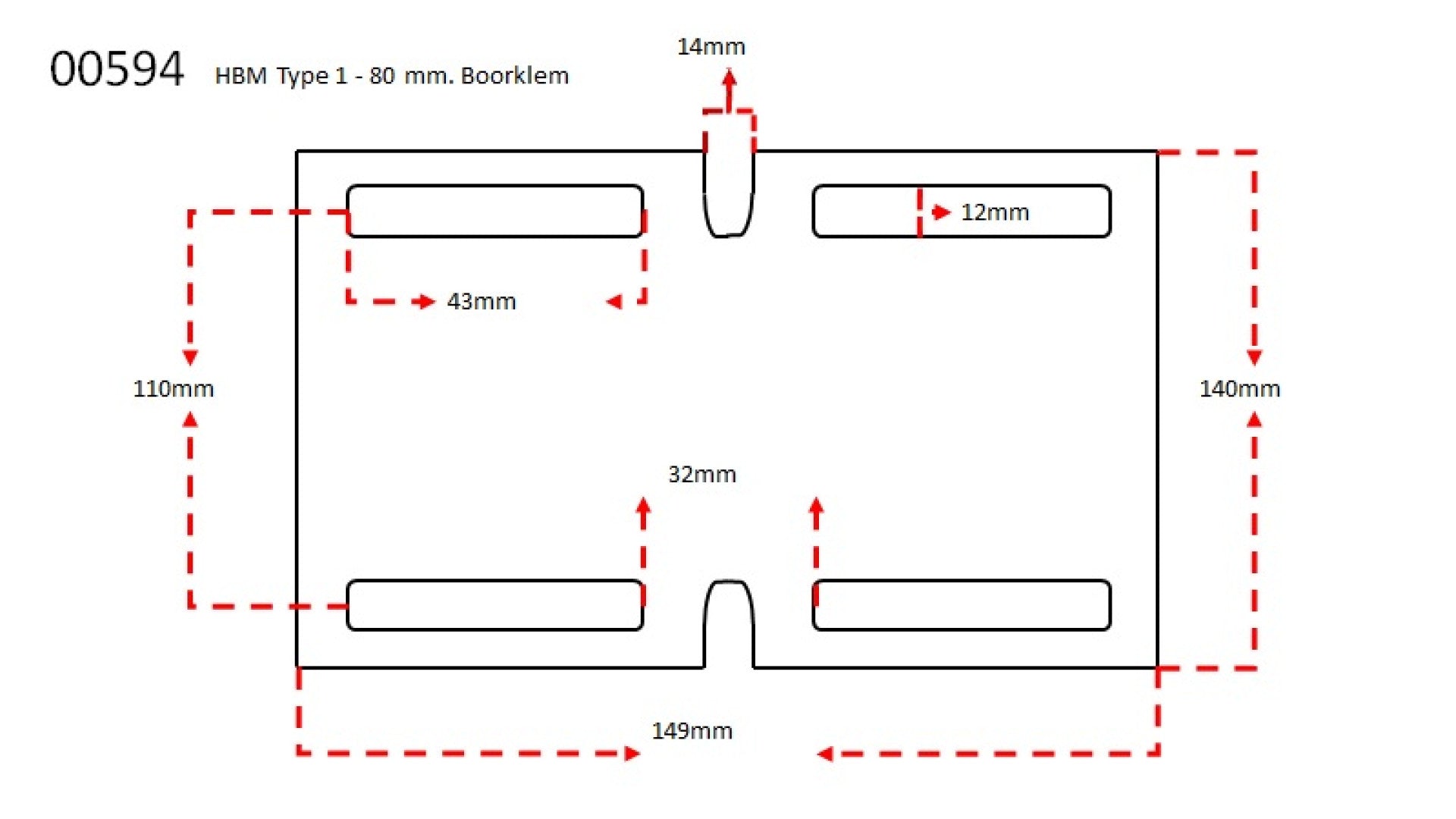 Morsa per trapano a colonna per foratura, professionale, 1–80 mm Hbm