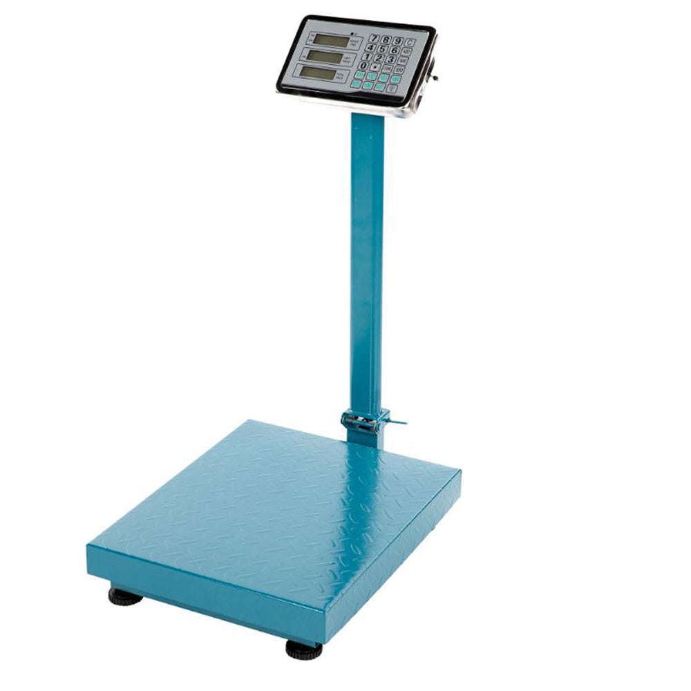 Bilancia a piattaforma pieghevole e display LCD, portata 350 kg