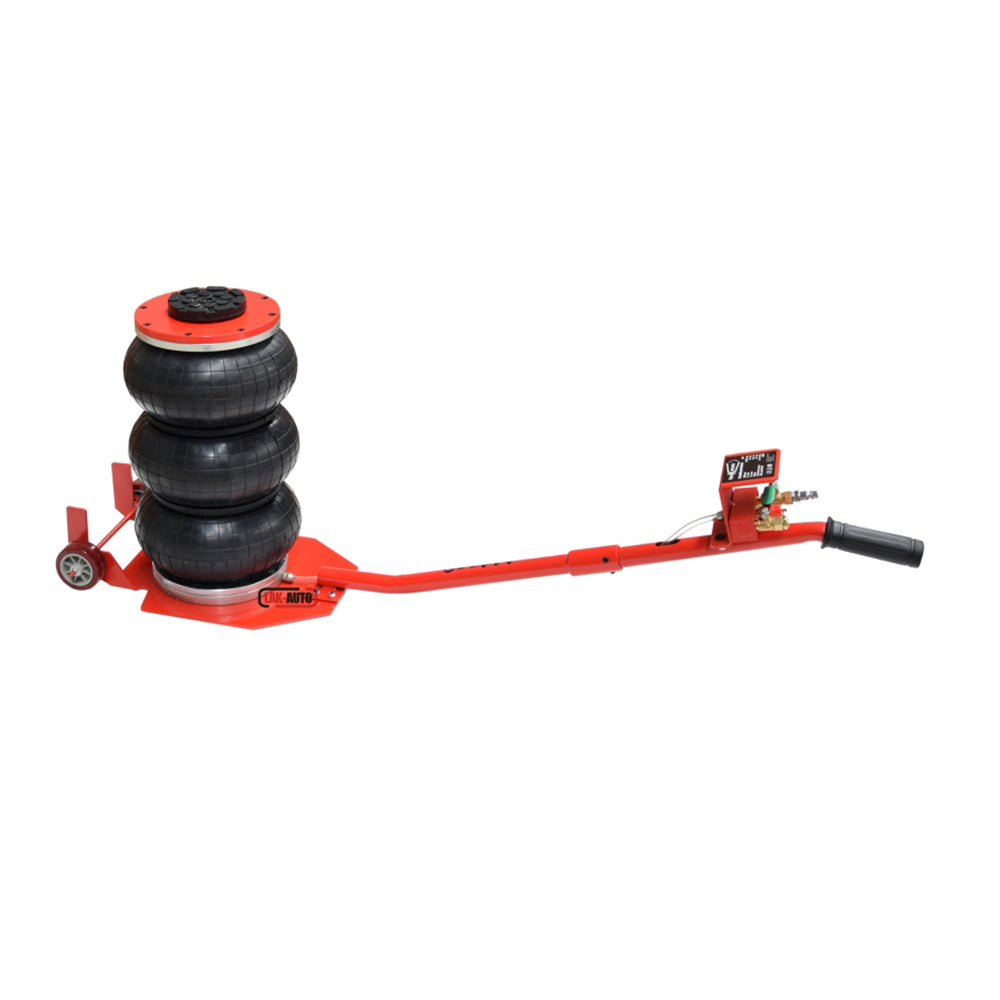 Cric ad aria compressa, 3,5 tonnellate/3500 kg, cric airbag, cric pneumatico da sollevamento pneumatico con maniglia per auto, garage, sollevamento 15-40 cm
