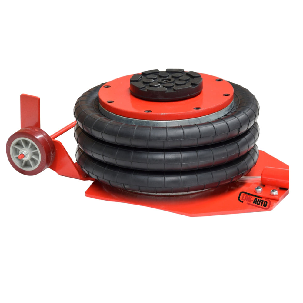 Cric ad aria compressa, 3,5 tonnellate/3500 kg, cric airbag, cric pneumatico da sollevamento pneumatico con maniglia per auto, garage, sollevamento 15-40 cm