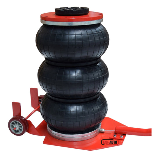 Cric ad aria compressa, 3,5 tonnellate/3500 kg, cric airbag, cric pneumatico da sollevamento pneumatico con maniglia per auto, garage, sollevamento 15-40 cm