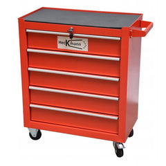 Carrello-armadietto metallico portautensili porta attrezzi multifunzione con 5 cassetti e ruote mobile 75 × 62 × 33 cm organizzatore per officina garage