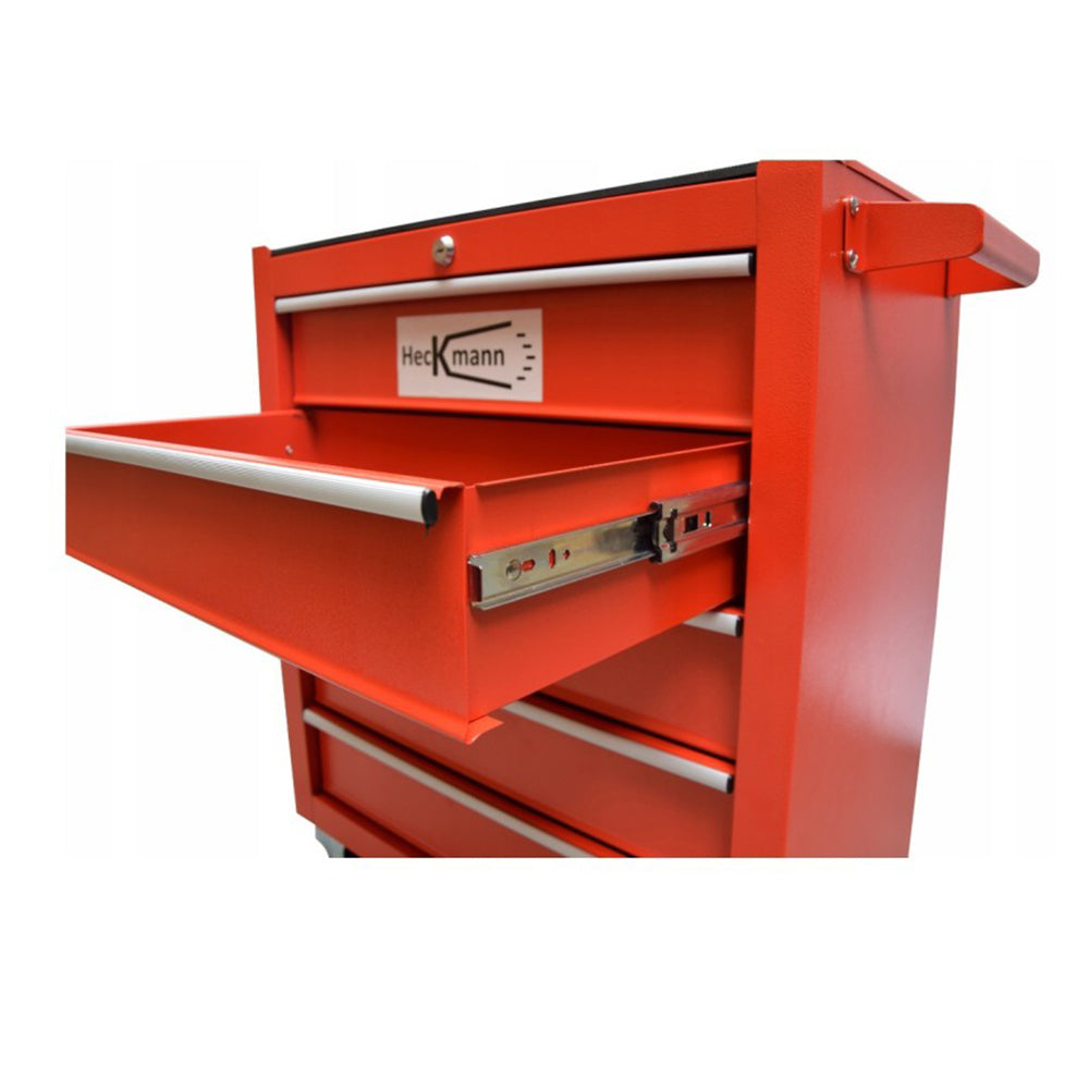 Carrello-armadietto metallico portautensili porta attrezzi multifunzione con 5 cassetti e ruote mobile 75 × 62 × 33 cm organizzatore per officina garage