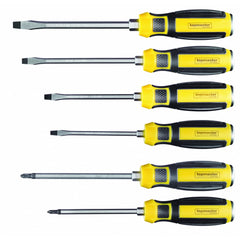 Set di 6 cacciaviti professionali - con comoda impugnatura, in acciaio Cr-V, Topmaster