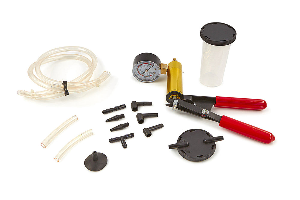 Pompa a vuoto manuale spurgo freni, set-kit strumenti per freno moto e auto