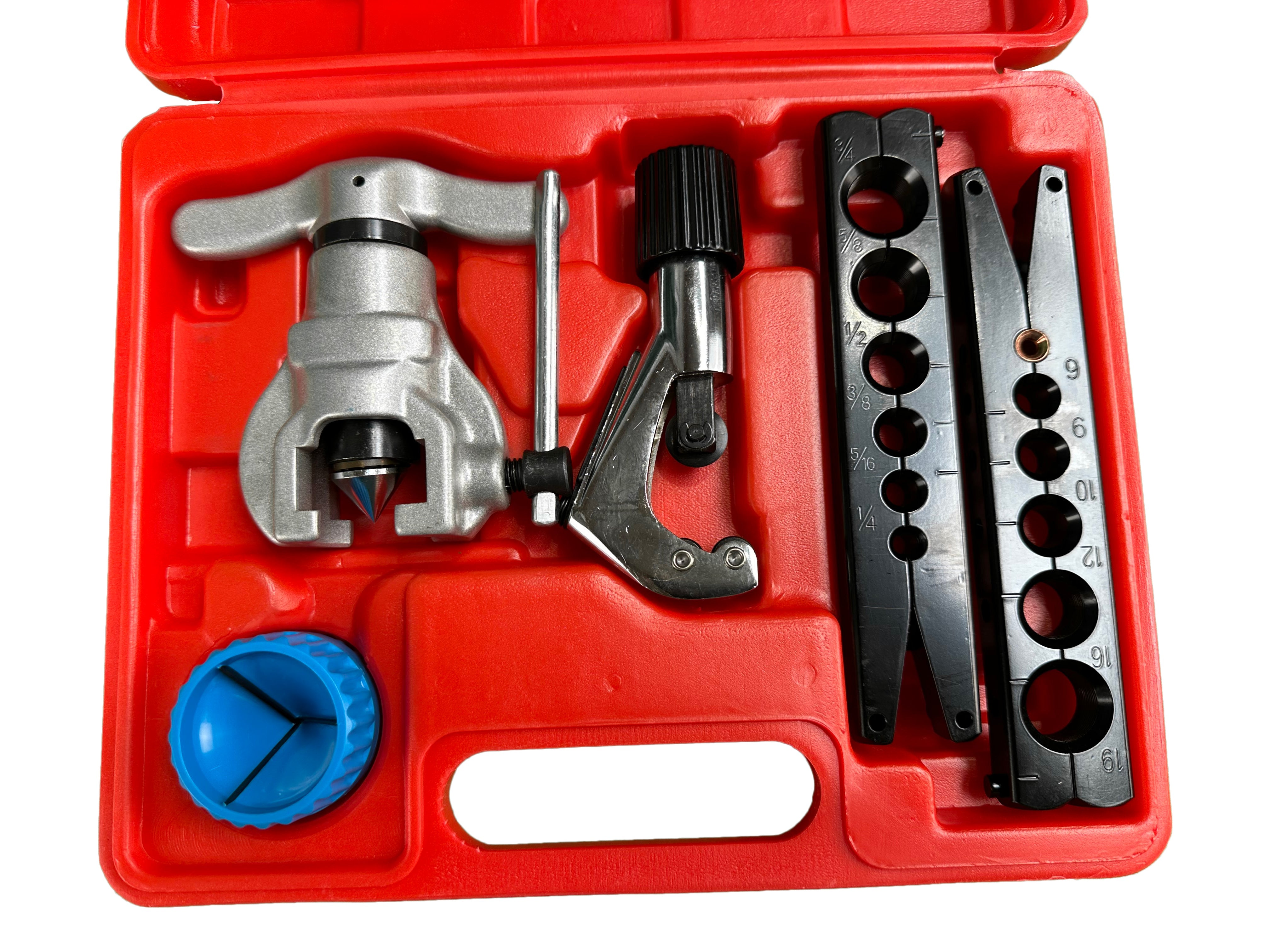 Kit bordatura, svasatura di tubi freno e tubi, set di attrezzi per l'espansione di tubazioni dei freni, ideale per sistemi di frenatura idraulici, Gebo Tools